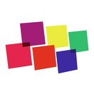 Eurolite 24 cm x 24 cm Colour Gels, Six Pack