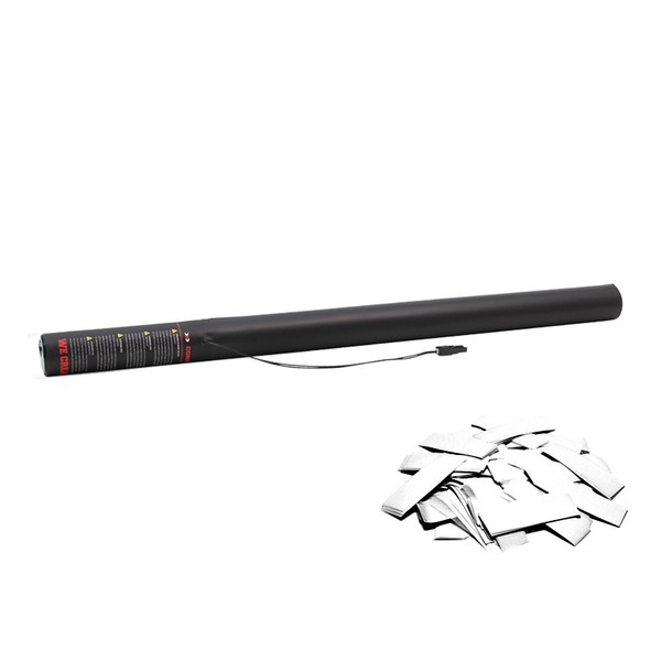 MagicFX Electric Cannon 80 Cm – Konfetti-Kanone Mit Silber & Weiß Konfetti Für Partys & Events