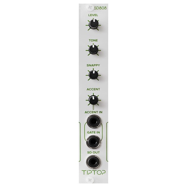 Tiptop Audio SD808 TR808 Snare Drum, NS (4HP) - Front