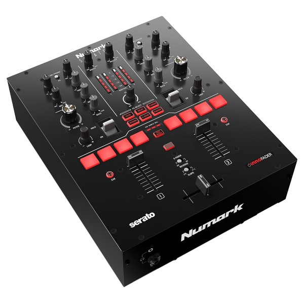 Numark Scratch 2-Channel Scratch Mixer - Angled Ortho