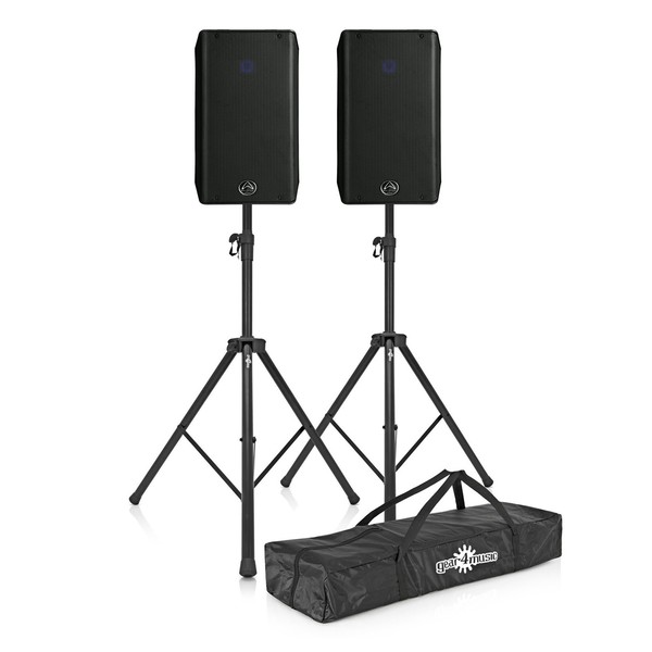 Wharfedale Typhon AX12 BT Active PA Speaker with Stands, Pair