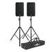 Wharfedale Typhon AX12 BT Active PA Speaker with Stands, Pair