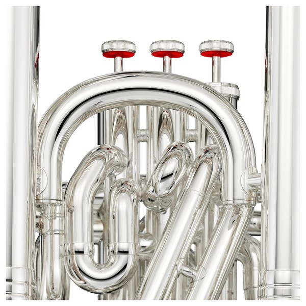 Yamaha YBB-632 Neo Series Bb Tuba, Silver, Valve Block