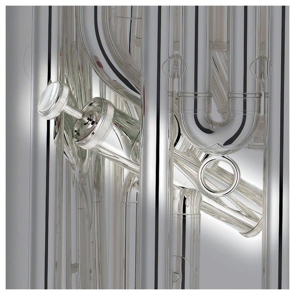 Yamaha YBB-632 Neo Series Bb Tuba, Silver, Fourth Valve