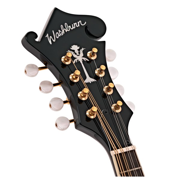 Washburn M1S DL, A Style Mandolin, Black head