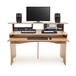 3 Tier Pro Audio Studio Desk by Gear4music, 8U, Wood Effect