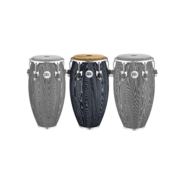 Meinl Percussion Woodcraft Wood Conga 11 3/4", Vintage Black - set