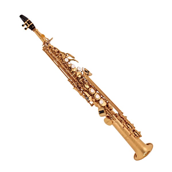 Yamaha YSS875EXHG Custom Soprano Saxophone, Gold Lacquer main