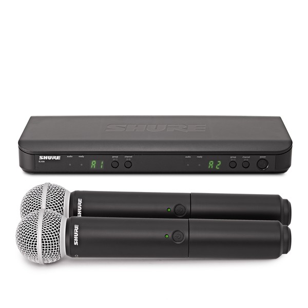 Shure BLX288UK/SM58-K3E Dual Handheld Wireless Microphone System
