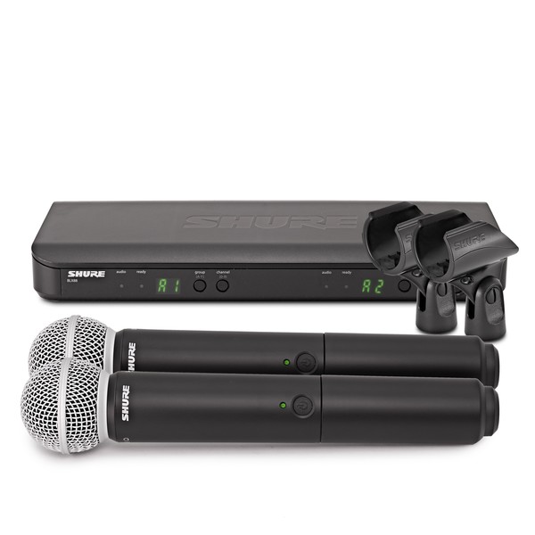 Shure BLX288UK/SM58-K3E Dual Handheld Wireless Microphone System