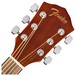 Fender FA-135CE Concert V2 Electro Acoustic WN, All Mahogany - Headstock View