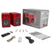 YU4 Powered Bookshelf Speakers, Gloss Red - Full Contents