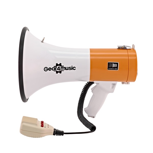 Megaphone with Handheld Microphone by Gear4music main