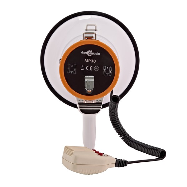Megaphone with Handheld Microphone by Gear4music back