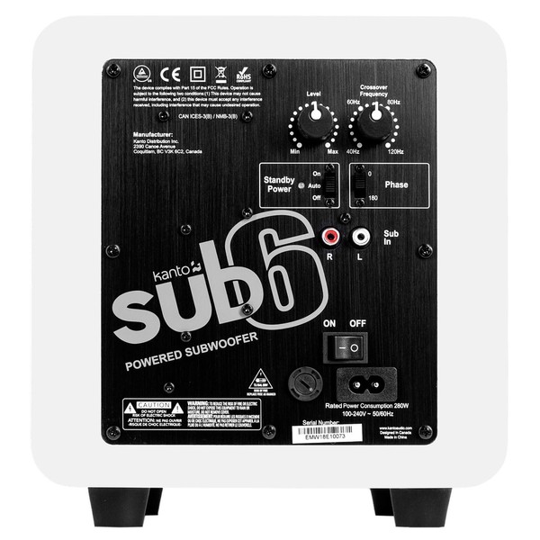 SUB6 Subwoofer - Rear