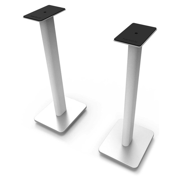 Kanto 26" Speaker Stands (Pair), White - Angled Top