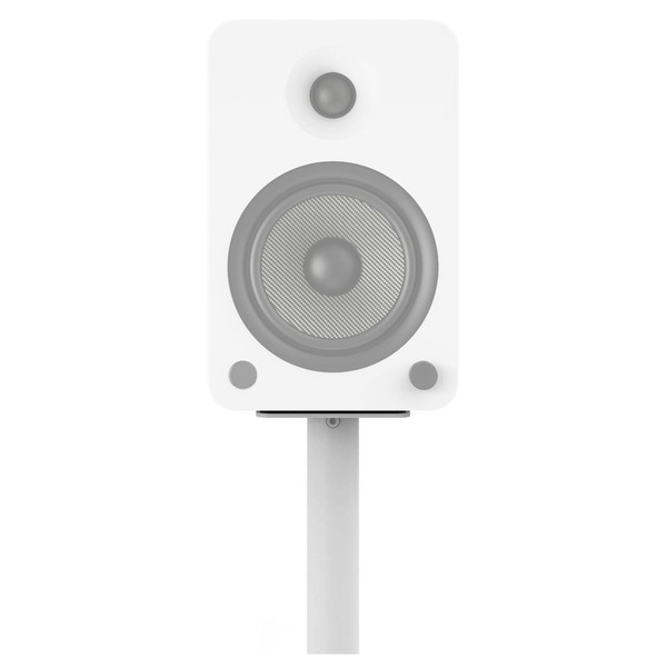 Kanto 26" Speaker Stands (Pair) White - Front With Speaker (Speaker Not Included)
