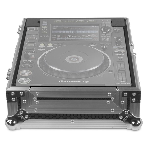 UDG FlightCase Multi Format CDJ/Mixer, Silver - Main Angled (CDJ Not Included)