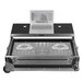 UDG FlightCase Multi Format XL + (Laptop & Trolley & Wheels), Silver - Front Open (DJ Controller and Laptop Not Included)