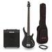 RedSub IN Bass Guitar and BA-30 Amp Bundle, Black