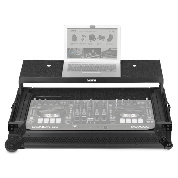 UDG FlightCase Multi Format XXL + (Laptop & Trolley & Wheels), Black - Main (Laptop and Controller Not Included)