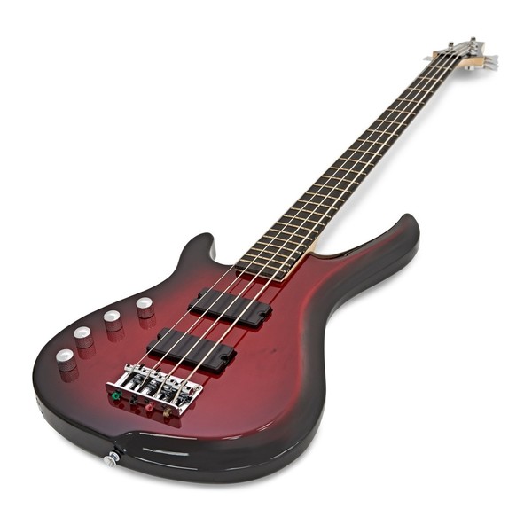 RedSub IN Left Handed Bass Guitar, Red Burst