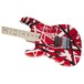 EVH Striped Series Left Handed MN, Red Black White Stripes - body