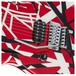 EVH Striped Series Left Handed MN, Red Black White Stripes - body