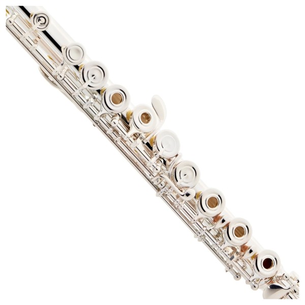 Yamaha YFL372 Student Model Flute, Silver Head, Open Hole