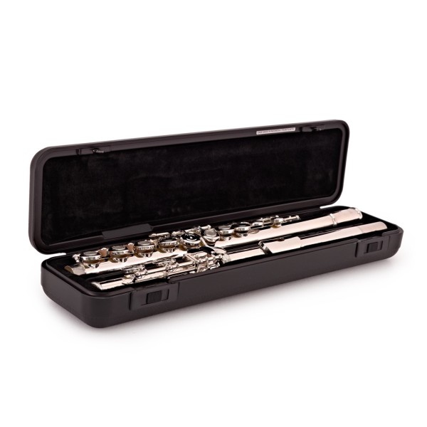 Yamaha YFL372 Student Model Flute, Silver Head, Open Hole