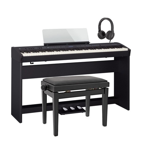 Roland FP 60 Digital Piano Deluxe Bundle, Black