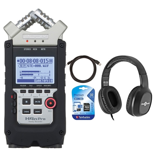 Zoom H4n Pro Field Recording Bundle - Full bundle