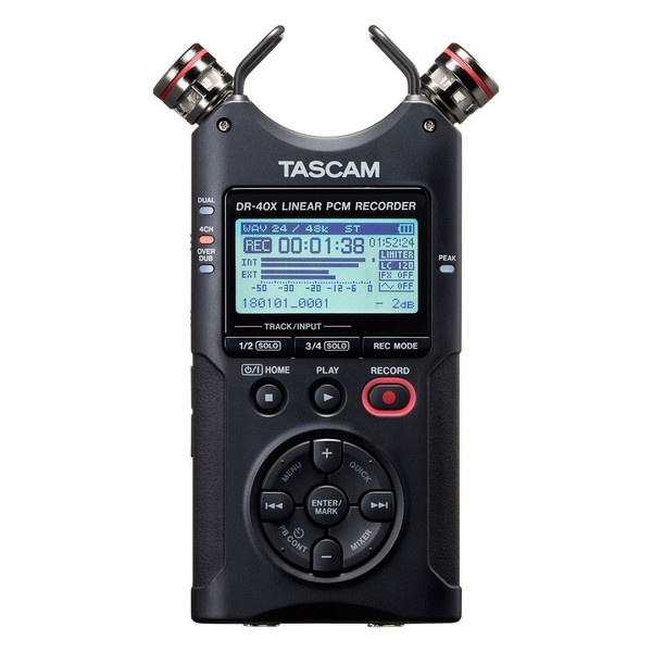 Tascam DR-40X Four Track Audio Recorder front 