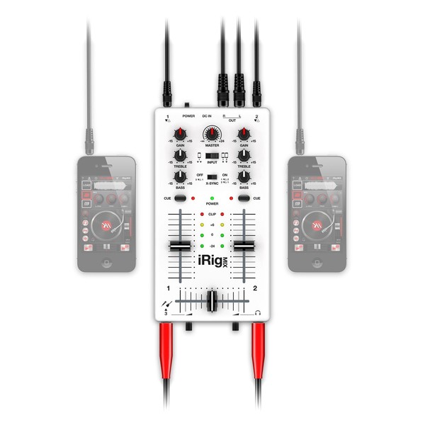 IK Multimedia iRig MIX - with iPhones (Phones Not Included)