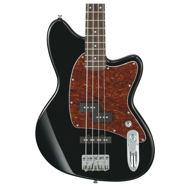 Ibanez TMB100 Talman Bass 2018, Black front view close up