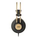 AKG K92 Closed Back Headphones, Black/Gold - Side