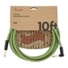 Fender Pure Hemp 10ft Angled Instrument Cable, Green