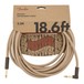 Fender Pure Hemp 18.6ft Angled Instrument Cable, Natural
