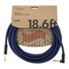 Fender Pure Hemp 18.6ft Angled Instrument Cable, Blue Dream