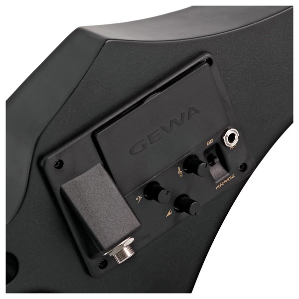 Gewa Novita 3.0 Electric Violin, Black, Instrument Only back close