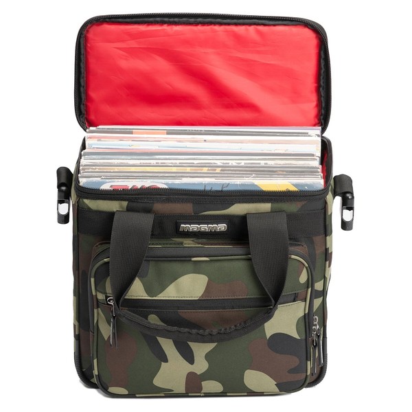 Magma LP Bag 50, Camo Green - Front Open (Vinyl Not Included)