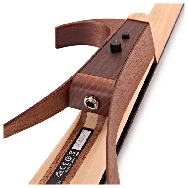Yamaha YEV104 Series Electric Violin, Natural Finish back close