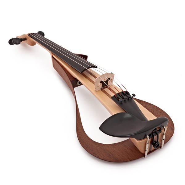 Yamaha YEV104 Series Electric Violin, Natural Finish angle