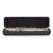 Yamaha YFL212 Student Model Flute, Sterling Silver Lip Plate case open
