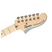 Squier Contemporary Active Starcaster MN, Ice Blue Metallic Headstock