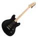 Squier Contemporary Aktiv Starcaster, Ahorn-Griffbrett, Flat Black