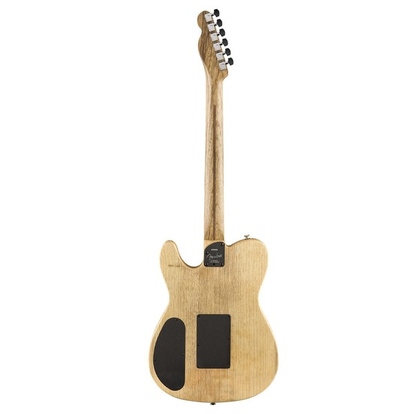 Fender Exotic Acoustasonic Telecaster, Cocobolo - Rear View
