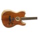 Fender Exotic Acoustasonic Telecaster, Cocobolo - Tilted Body View