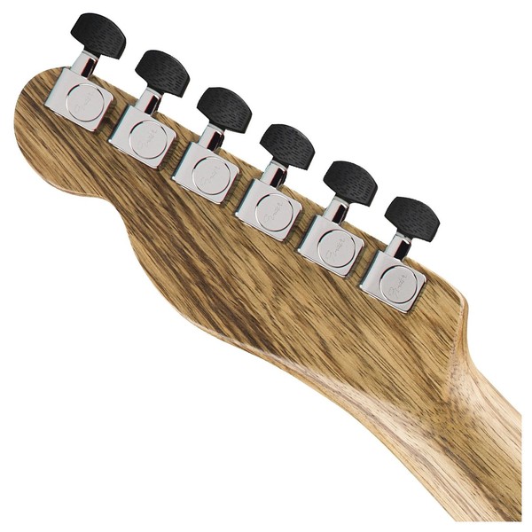 Fender Exotic Acoustasonic Telecaster, Cocobolo - Back of Headstock