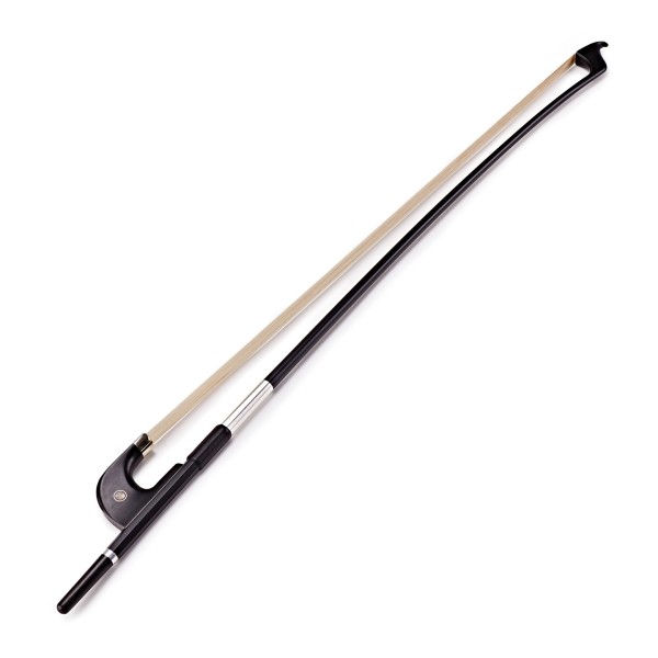 Carbon Fibre Double Bass Bow with German Frog by Gear4music, 3/4 Size